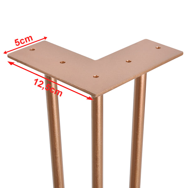 [en.casa]® Nogi metalowe do stołu Hairpin legs zestaw/4 szt. (różne warianty i kolory)