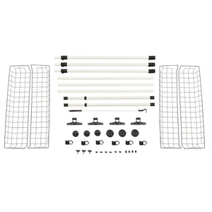 Wieszak teleskopowy Kemi z 3 szynami na ubrania [en.casa]