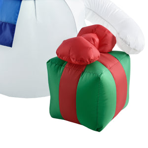 Nadmuchiwany niedźwiedź polarny 120 cm LED do użytku wewnątrz i na zewnątrz en.casa