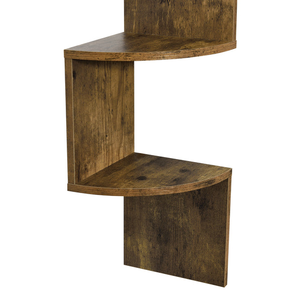 Półka ścienna Lysaker Zick Zack orzech [en.casa]