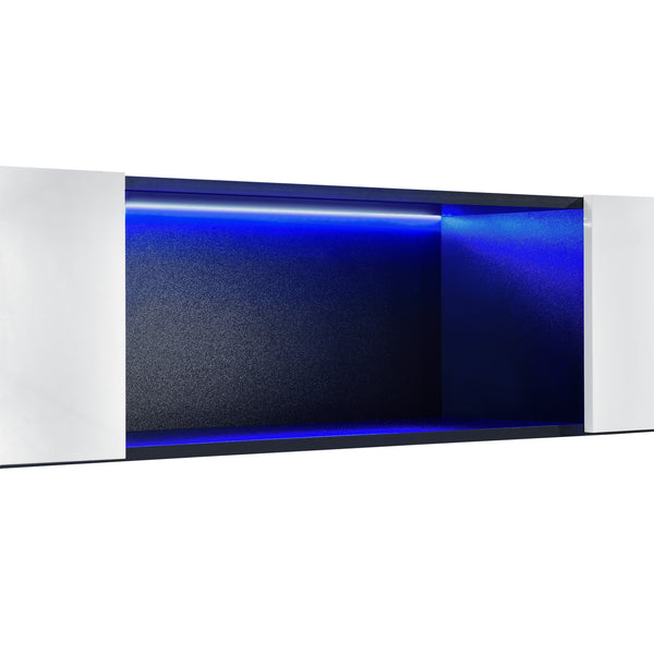 Tablica wisząca Thabong 150x30x30 cm z oświetleniem LED czarna/biała en.casa