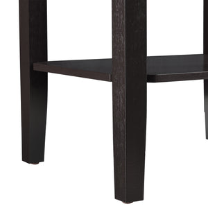 Stolik boczny Thun 74x38x30 cm MDF w kolorze kawy en.casa