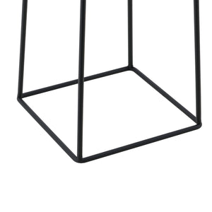 Stojak na doniczkę Meise 2-częściowy czarno-złoty en.casa