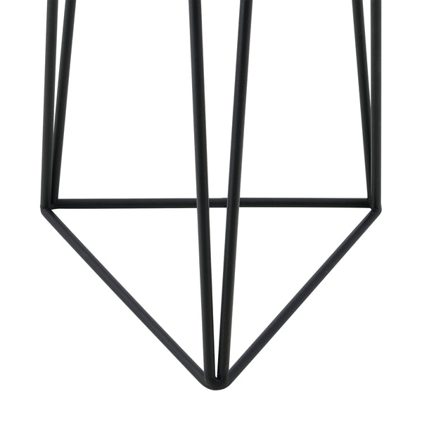 Stojak na doniczkę Menen 2-częściowy czarno-złoty en.casa