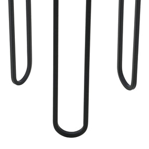 Stojak na doniczkę Modave 2-częściowy czarno-złoty en.casa