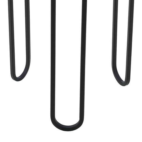 Stojak na doniczkę Modave 2-częściowy czarno-złoty en.casa