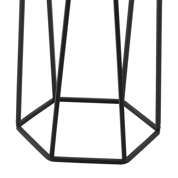 Stojak na doniczkę Musson 2-częściowy czarno-złoty en.casa