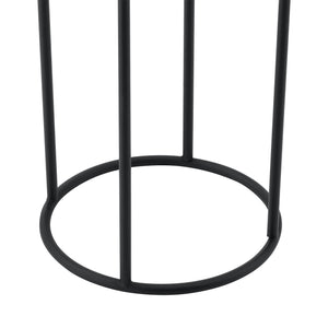 Stojak na doniczkę Messancy 2-częściowy czarno-złoty en.casa