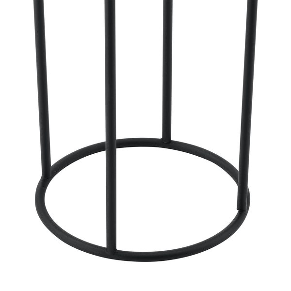 Stojak na doniczkę Messancy 2-częściowy czarno-złoty en.casa