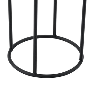 Stojak na doniczkę Manhay 2-częściowy czarno-złoty en.casa