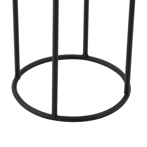 Stojak na doniczkę Manhay 2-częściowy czarno-złoty en.casa