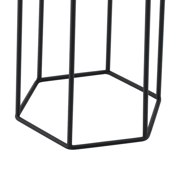 Stojak na doniczkę Merelbeke 2-częściowy czarno-złoty en.casa