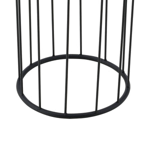 Stojak na doniczkę Maaseik 2-częściowy Czarny-złoty en.casa