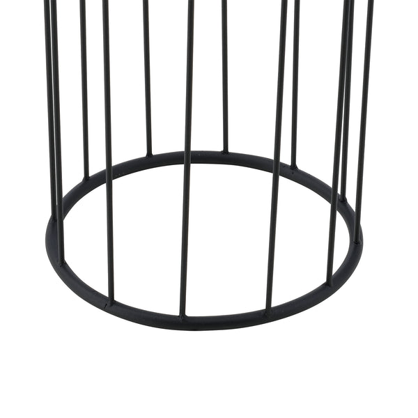 Stojak na doniczkę Maaseik 2-częściowy Czarny-złoty en.casa