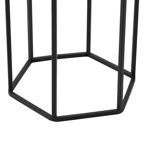 Stojak na doniczkę Malgedem 2-częściowy czarno-złoty en.casa