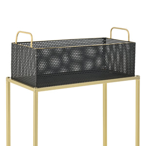 Stojak na rośliny Jurbise zestaw 2 szt. w kolorze mosiądzu/czarnym en.casa