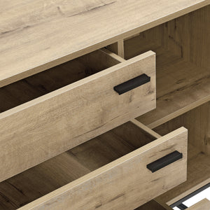 Kredens Hylte 115x40x79cm dębowy en.casa