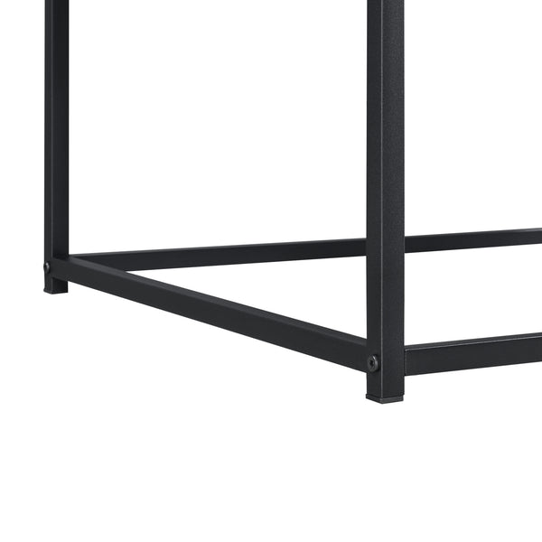 Stolik kawowy Esbjerg 100x55x45cm Ciemny odcień drewna en.casa