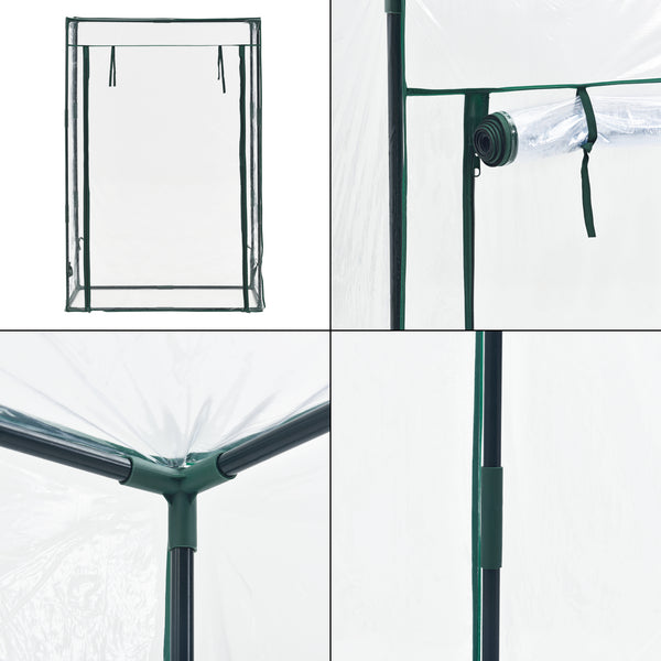 Szklarnia do pomidorów Terzigno 100x50x150cm Przezroczysta [en.casa]