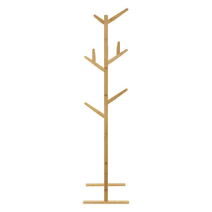 Bambusowy stojak na płaszcze Nordreisa 65x40x170cm [en.casa]