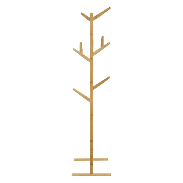 Bambusowy stojak na płaszcze Nordreisa 65x40x170cm [en.casa]