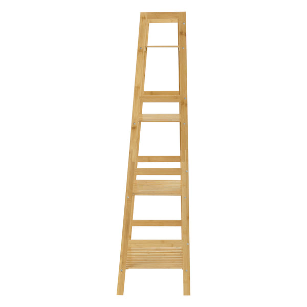Bambusowa półka drabinkowa Vinje 48x32x123cm [en.casa]