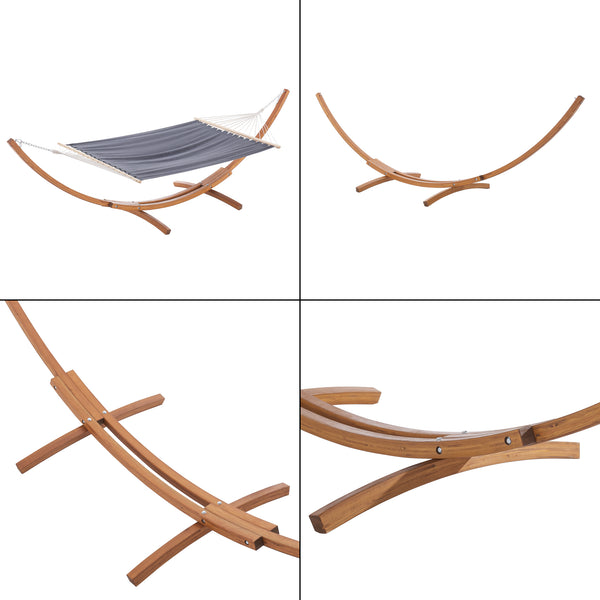 Hamak Langadia 200x150cm ciemnoszary [en.casa]