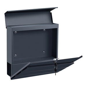 Skrzynka na listy Achtrup 37x37x11cm stal antracyt [en.casa]