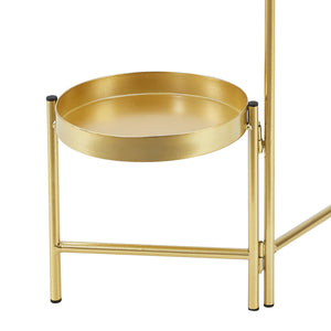 Stojak na kwiaty Kallo w kolorze mosiądzu [en.casa]