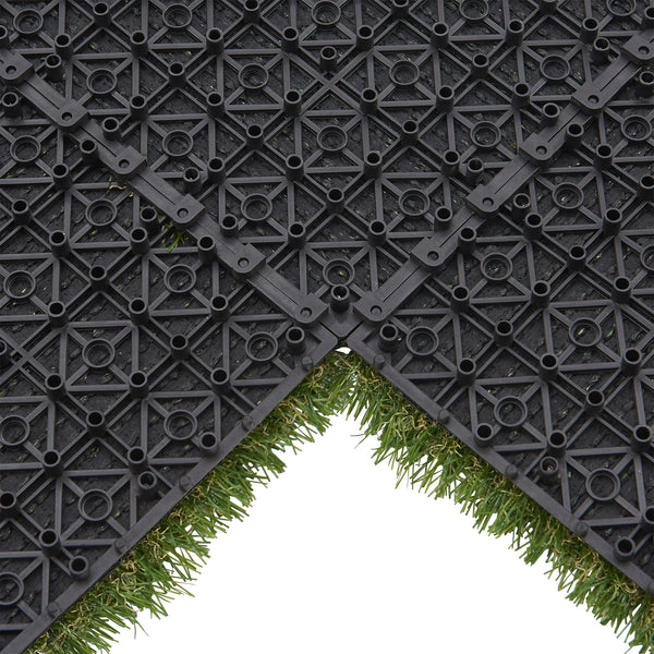 Płytki ze sztucznej trawy Wiesloch zestaw 11 1m² [en.casa]