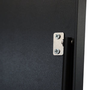 Lustro stojące Bugnara 160x40cm uchylne czarne [en.casa]