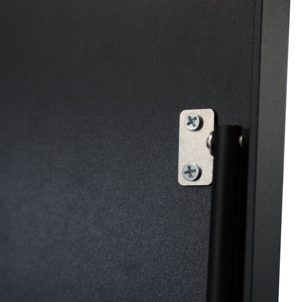 Lustro stojące Bugnara 160x40cm uchylne czarne [en.casa]