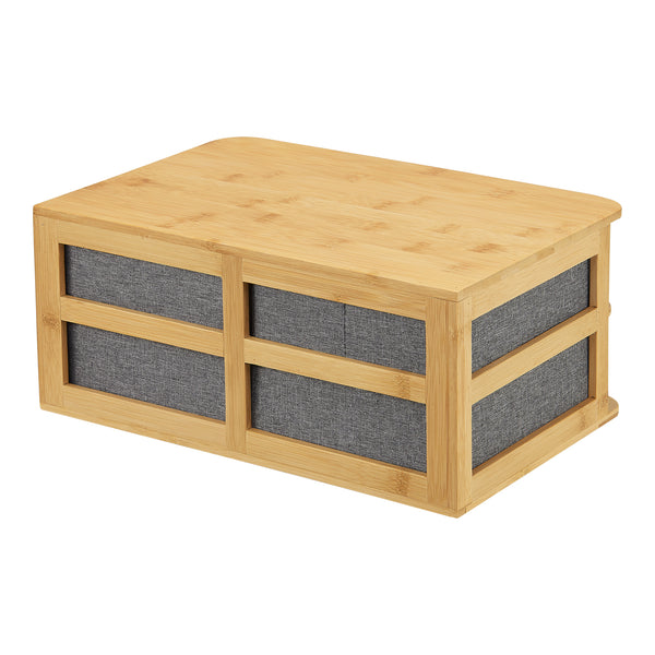 Organizer na biurko z bambusa Mäntsälä [en.casa]