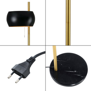 Lampa stojąca Luton Czarny/Złoty [lux.pro]