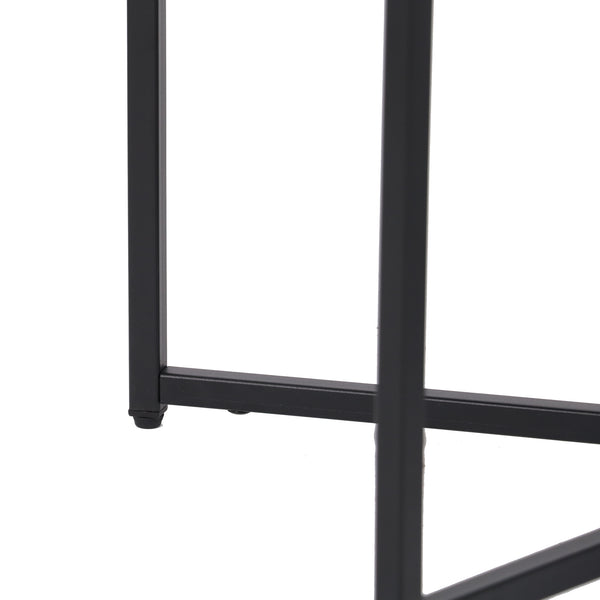 Podkładka na stół Heinola stoliki kawowe w zestawie 2 szt. stal czarna [en.casa]