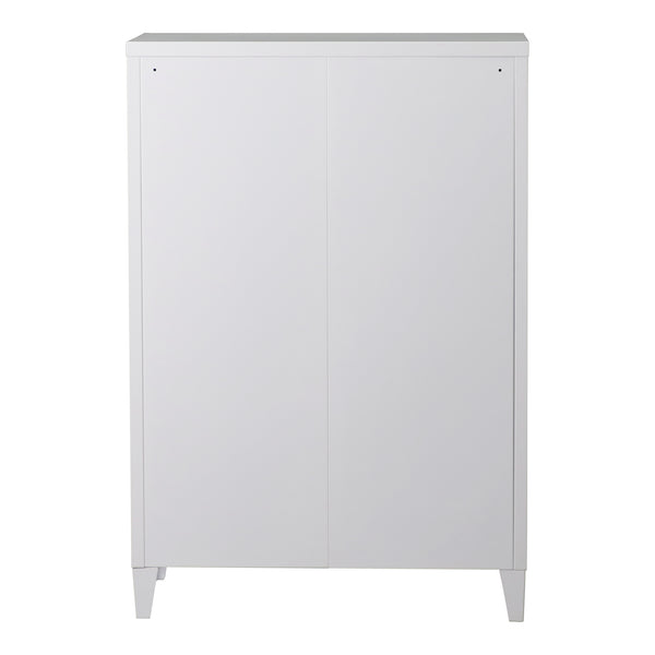 Metalowa szafka Oripää - 110x75x33cm - Biały