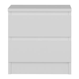 Szafka nocna Fuglebjerg 42x40x37 cm biała [en.casa]