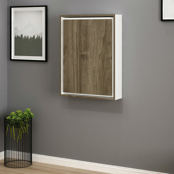 Rozkładany stół Greve biały / orzechowy [en.casa]