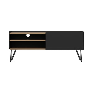 Czarny stolik pod telewizor Dronninglund [en.casa]