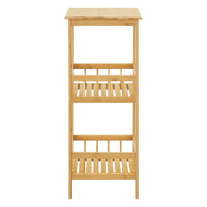 Półka stojąca Pyhäjärvi bambus 79x33x33 cm natura [en.casa]