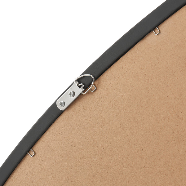 Lustro ścienne Grottole czarne, matowe 62x50cm [en.casa]