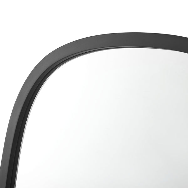 Lustro ścienne Copertino 70x50 cm czarne, matowe [en.casa]