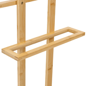 Bambusowy wieszak na ręczniki Træna [en.casa]