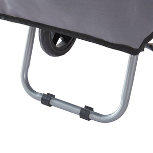 Wózek na zakupy Nørre Ciemnoszary / Czarny [en.casa]