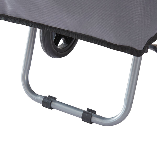 Wózek na zakupy Nørre Ciemnoszary / Czarny [en.casa]