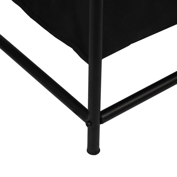 Pojemnik na pranie Vamdrup z 4 workami na pranie 18 L metalowa rama czarny [en.casa]