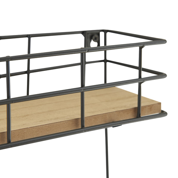 Półka ścienna Slangerup 16 x 33 x 10 cm [en.casa]