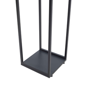 Stojak na drewno opałowe Tornved stal 35x35x120 cm czarny [en.casa]