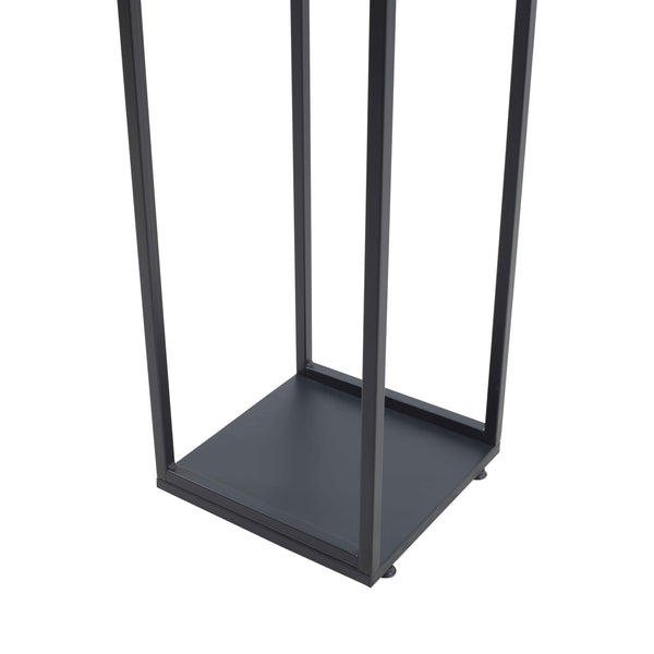 Stojak na drewno opałowe Tornved stal 35x35x120 cm czarny [en.casa]