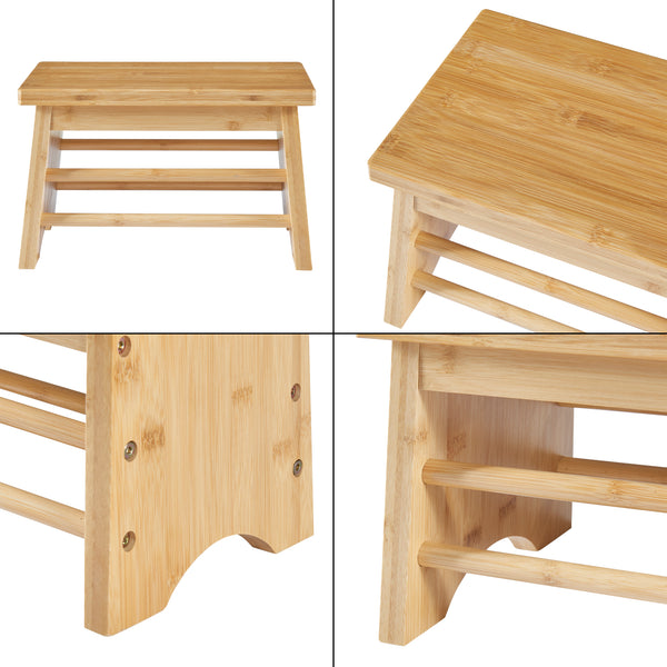 Stołek Ryslinge do 100 kg bambusowy [en.casa]